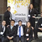 Enactus club members at the National Exposition. Photo provided by: 